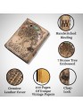 Tree Of Life Stone Studded Genuine Leather Bound Journal Grimoire Office Diary